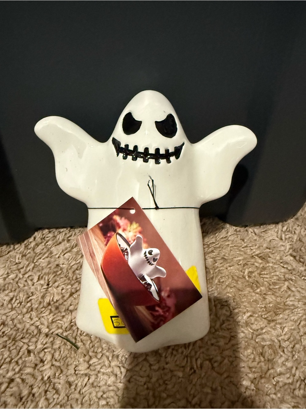 White Ceramic Ghost Figure